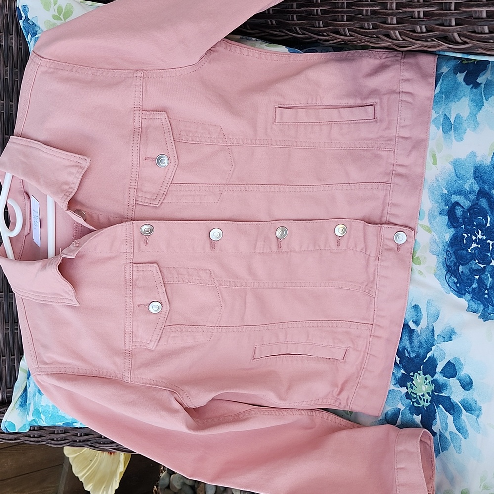 Time and Tru Women's Denim Cotton Jacket Size L 12/14 NWOT never worn - Picture 12 of 13
